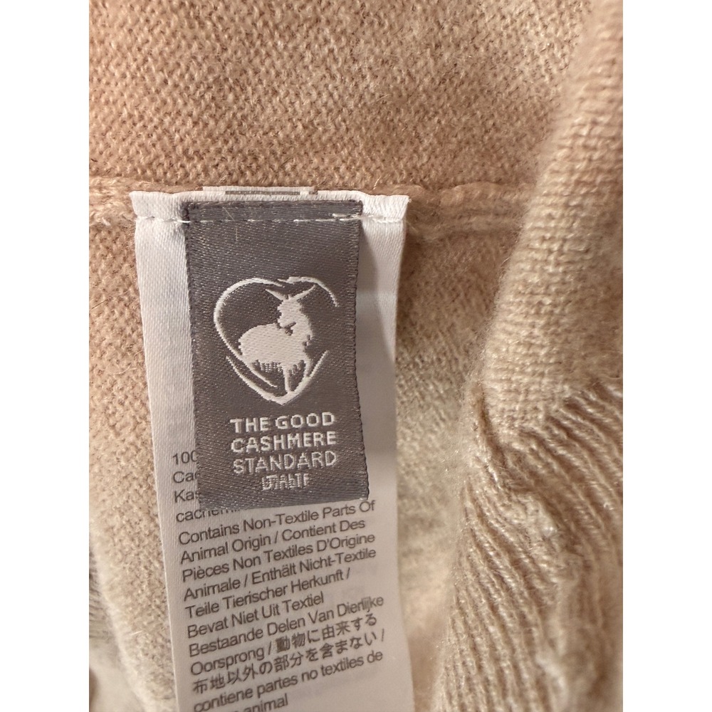 J.Crew Cashmere Patch Pocket cardigan Sweater Women's Tan Preppy Academia XL - Picture 9 of 15